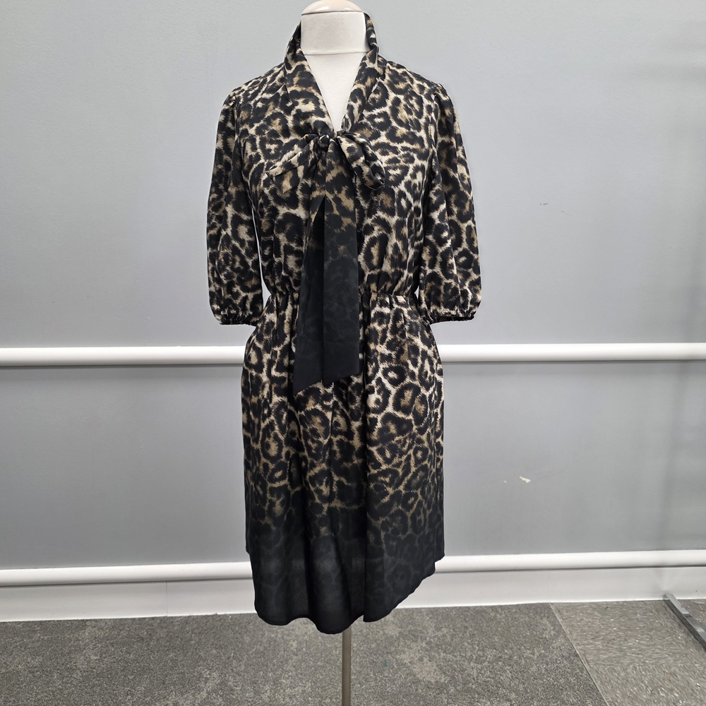 Vince Camuto Animal Print Dress with Bow